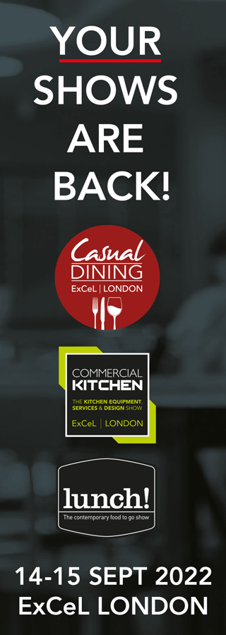 Casual Dining Show, Commercial Kitchen and lunch Banner